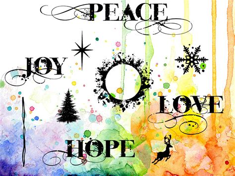 Peace Love And Hope Visible Image