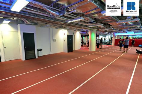 decoflex indoor sprint fitness running track  true fitness chevron
