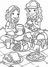 Hobbie Picknicken sketch template