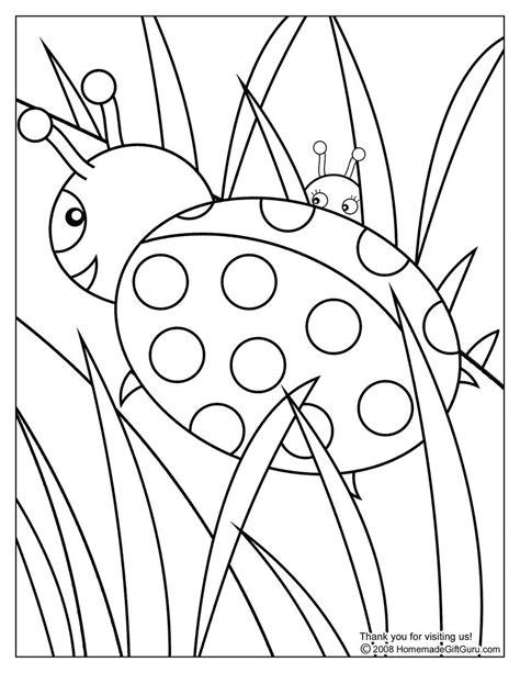 ladybug coloring page  printable coloring book page