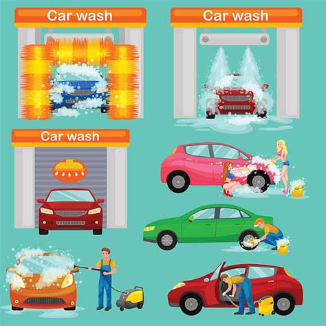 woman cleaning car illustrations royalty free vector graphics and clip