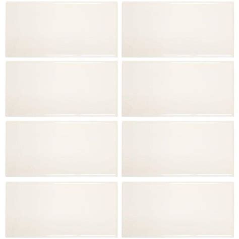 Jeffrey Court Royal Cream 3 In X 6 In Ceramic Wall Tile