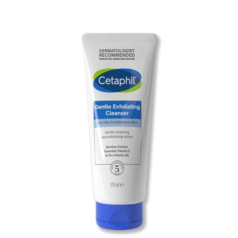 gentle exfoliating cleanser  dry  oily skin cetaphil uk