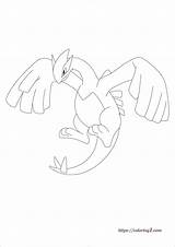 Lugia Legendary Coloring1 sketch template