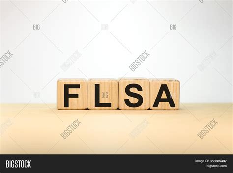 Flsa Word Written Image And Photo Free Trial Bigstock