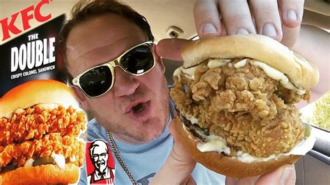 kfc ☆double crispy colonel sandwich☆ food review youtube