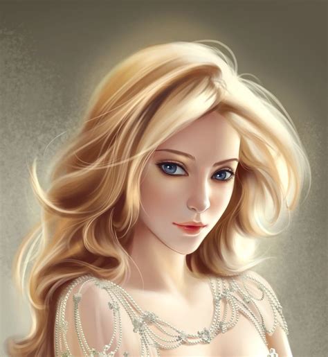 Fantasy Girl Fantasy Women Blonde Women Splash Art Blonde Hair Blue