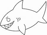 Clip Fish Shark Outline Clipart Ocean Line Animal Cute Drawing Animals Cliparts Colorable Library Fascinating Coloring Pages Clipartpanda Background 20white sketch template