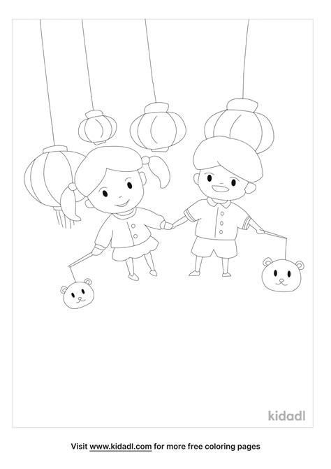 mid autumn festival coloring page  celebrations occasions