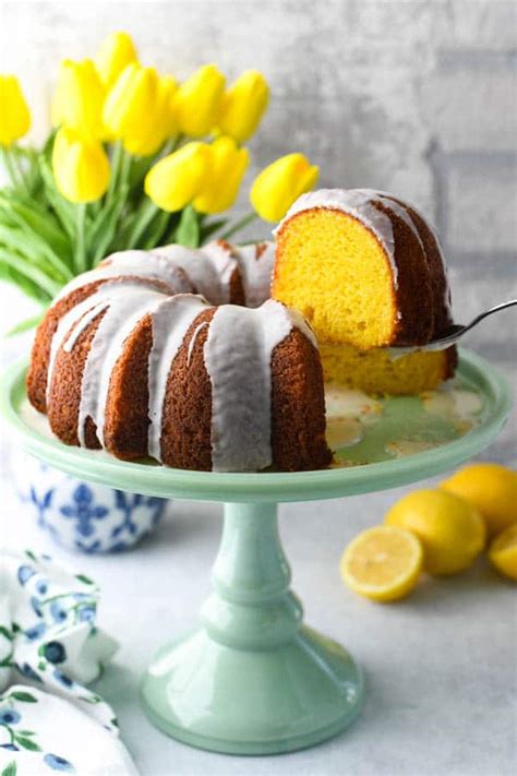 lemon bundt cake  cake mix  seasoned mom