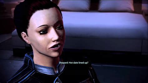 Mass Effect 3 Samantha Traynor Lesbian Romance Scene Youtube