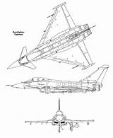 Typhoon Eurofighter Fighter Ef2000 Drawingdatabase Hawker чертеж Mirage Airplane sketch template