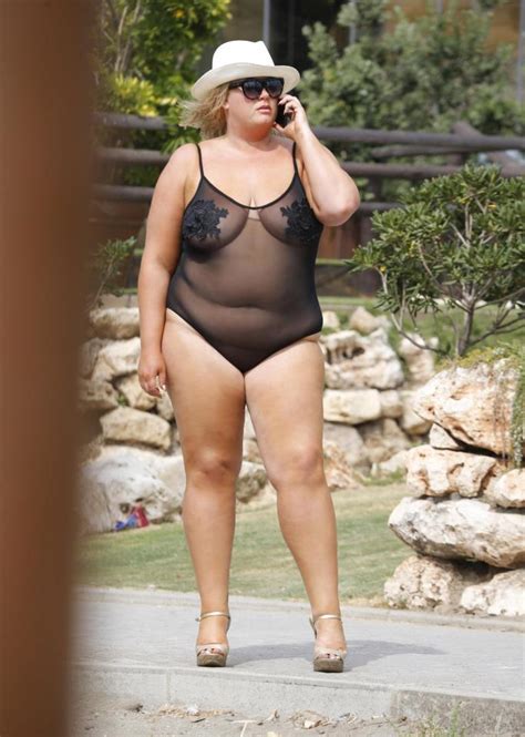 towie s gemma collins wears very daring see through swimsuit on holiday in tenerife