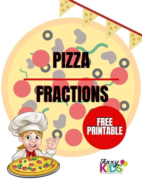 pizza fractions printables printable templates