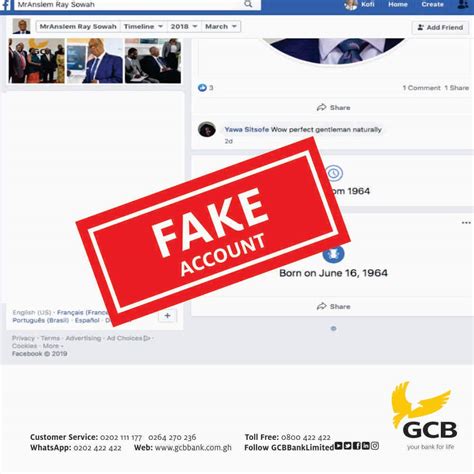 Public Notice Fake Account Gcb Bank Limited