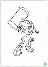 Sonic Dinokids Zazz sketch template