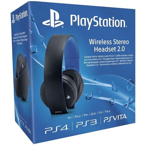 sony ps official wireless headset  black headset sony playstation