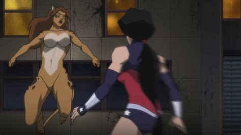 anime feet justice league vs teen titans cheetah
