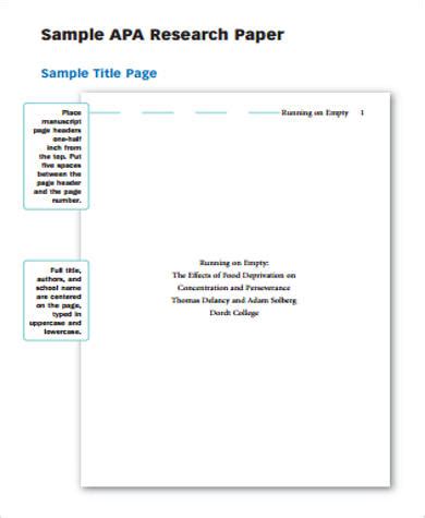 sample   paper templates  ms word