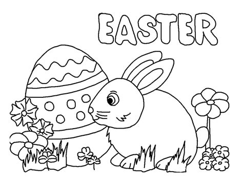 easter bunny  eggs pages coloring pages