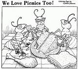 Coloring Picnic Ants Pages Drawing Ant Scene Picnics Printable Clipart Cartoon Too Getdrawings Google Popular Drawings July Library Coloringhome sketch template