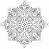 Arabesque Coloring Pages Ilustrator Choose Board Mandala Pattern sketch template