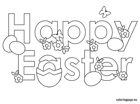 happy easter coloring pages easter colouring pages pinterest