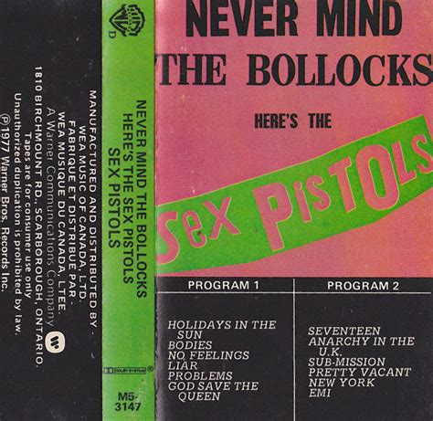 sex pistols never mind the bollocks here s the sex pistols 1977