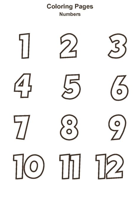 number coloring pages  print educative printable