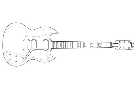 gibson sg custom guitar templates electric herald gibson sg custom guitar guitar