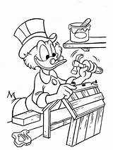 Pages Coloring Ducktales Duck sketch template