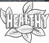 Health Coloring Healthy Pages Food Drawing Related Body Printable Color Sketch Habits Getcolorings Getdrawings Print Colorings Pag sketch template