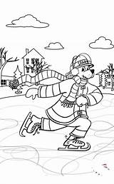 Sparky Coloring Skating Activities sketch template