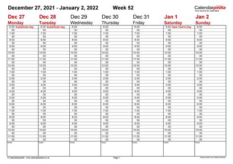 weekly calendar  uk  printable templates