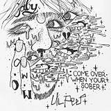 Peep Lil Sober Drawing Trippy Hellboy sketch template