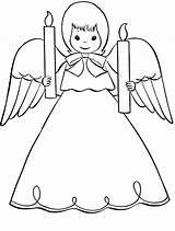 Coloring Christmas Pages Angels Angel Comments sketch template