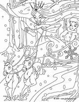 Zapezii Craiasa Reine Neiges Cuento Andersen Nieves Sania Hellokids Cuentos Coloring Colorat Ausmalen Desen Snow Hans Clopotel Dibujos Coloriages Odwiedź sketch template