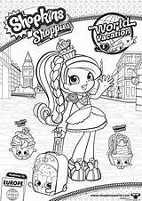 Shopkins Coloring Shoppies Pages Princess Sweets Vacation Jessicake Europe Rose English Season Color Printable Getcolorings Print sketch template