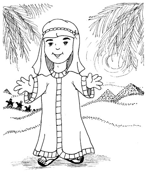 joseph coloring pages bible