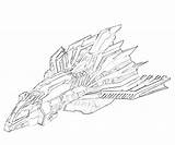 Transformers Cybertron Bruticus sketch template