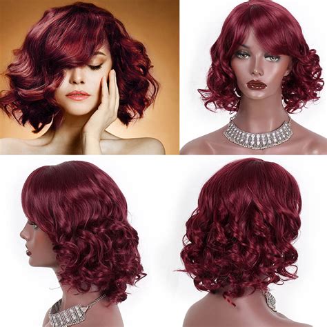 Glamorous Red Short Curly Wig Sissy Dream