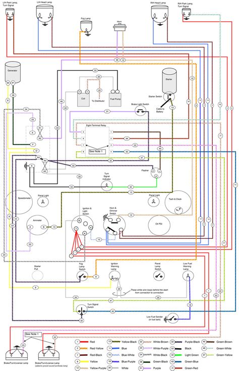 mgtd wiring diagram  color