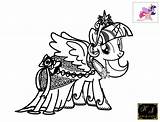 Twilight Sparkle Coloring Princess Pages Kj Template sketch template