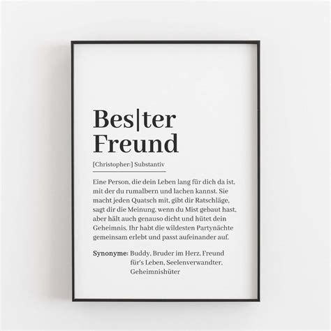 famprints bester freund definition poster