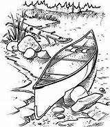 Canoe Vorlagen Canoas Malen Pintar Stampin Adultos Croquis Paisajes Landschaften Malbuch Bordar Crayon Oiseau Gravieren Verkauft sketch template