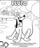 Mickey Pluto Clubhouse Colorat Planse Lui Copilul Clubul sketch template