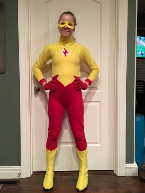 diy retro kid flash costume costume yeti