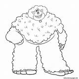 Yeti Coloring Smallfoot Leuk Pages Printable sketch template