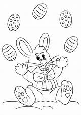 Pascua Conejo Bunny Coniglio Colorir Ostern Ausdrucken Ostereier Raskrasil Osterhasen Relacionadas Eiern Jongliert Kaninchen sketch template