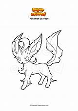 Pokemon Leafeon Ausmalbild Coloriage Phyllali Colorare Disegno Ausmalbilder Supercolored Pummeluff Omanyte Bild sketch template